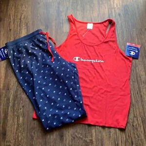 Women’s Champion Logo Pajama Set Size 2XL NWT